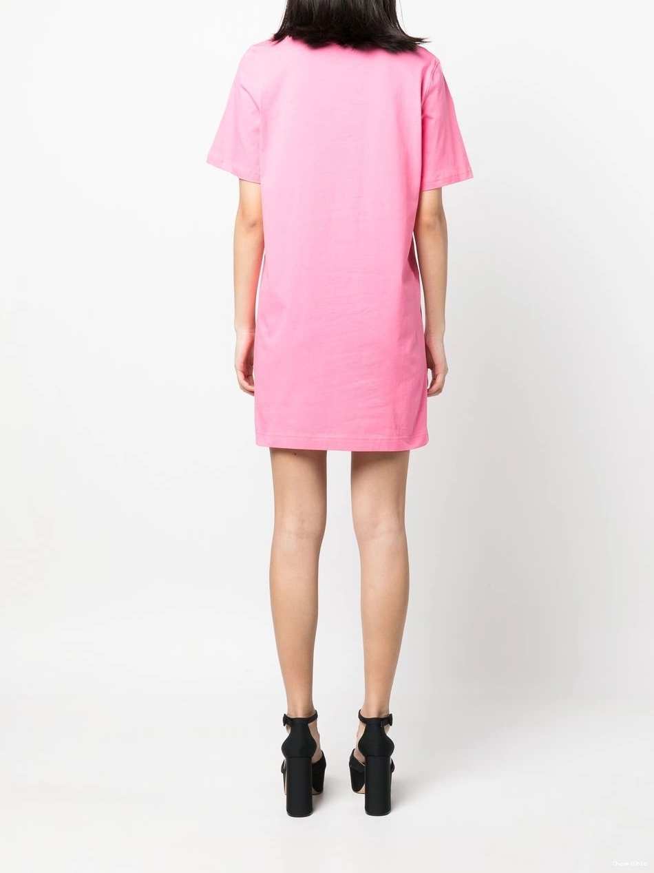 Affordable logo-print T-shirt Women Moschino Love dress 0422